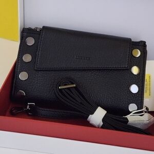 Hammitt Black Leather Wallet Levy Crossbody